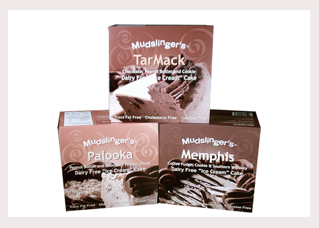 Mudslingers cake line packaging